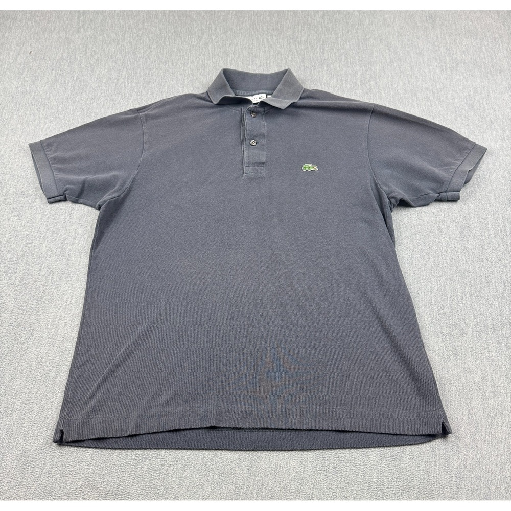 Lacoste Shirt Mens Large Gray Classic Fit Polo Short Sleeve‎ Golf Performance